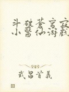 斗破苍穹寂寞的小医仙游戏世界