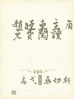 赵晓东主角小说免费阅读