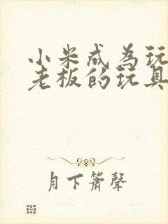 小米成为玩具店老板的玩具