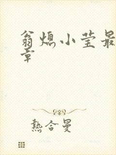 翁熄小莹最新节章