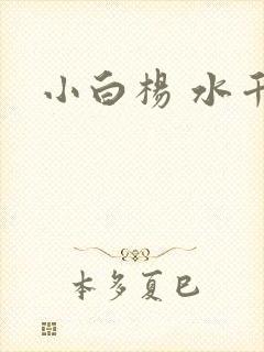 小白杨 水千丞