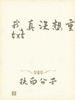 我真没想重生啊txt