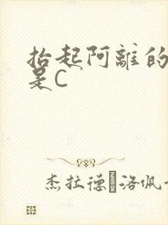 抬起阿离的腿就是C