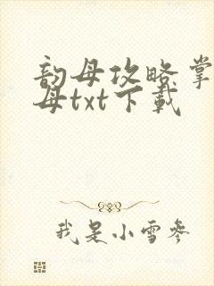 韵母攻略掌中美母txt下载