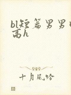 bl短篇男男肉高h