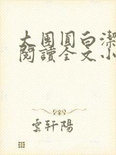 大团圆白洁免费阅读全文小说