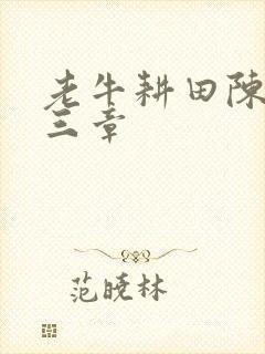 老牛耕田陈雪第三章