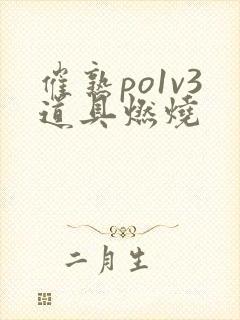 催熟po1v3道具燃烧