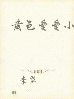 黄色爱爱小说