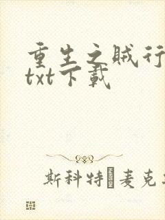 重生之贼行天下txt下载