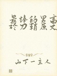 最棒的男高中生于刀鞘原文阅读