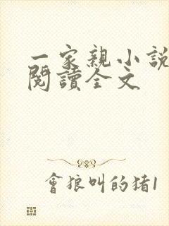 一家亲小说免费阅读全文