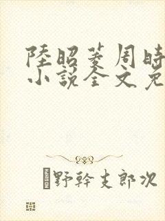 陆昭菱周时阅的小说全文免费阅读