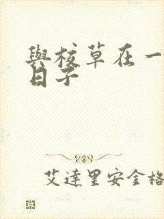 与校草在一起的日子