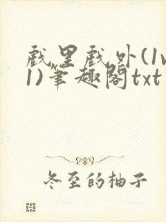 戏里戏外(1v1)笔趣阁txt