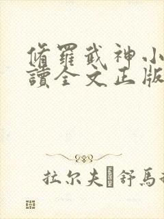 修罗武神小说阅读全文正版