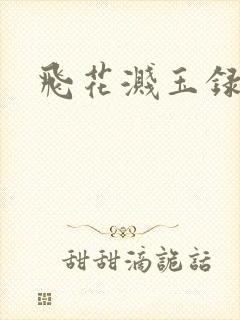 飞花溅玉录