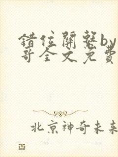 错位关系by东哥全文免费阅读