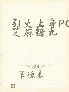 引火上身POP芝麻糖丸