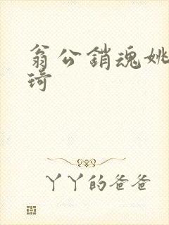 翁公销魂姚瑶琦琦