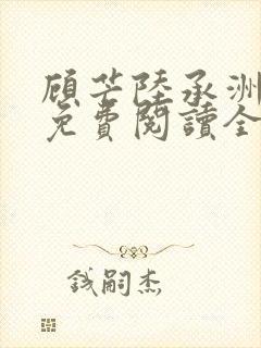 顾芒陆承洲小说免费阅读全文免费阅读下载