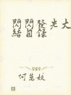 闪闪发光大团圆结目录