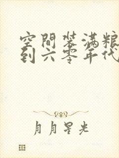 空间装满粮食回到六零年代