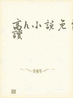 高h小说免费阅读