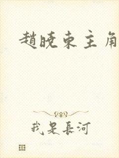 赵晓东主角小说