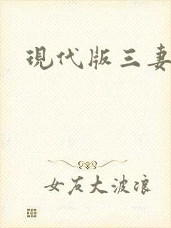 现代版三妻四妾