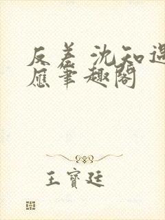 反差 沈知遇晏应笔趣阁