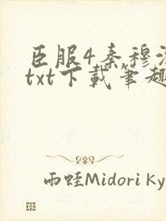 臣服4秦穆沈流txt下载笔趣阁