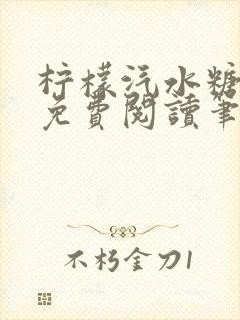 柠檬汽水糖全文免费阅读笔趣阁