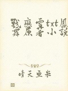 战恋雪txt凤舞原著小说