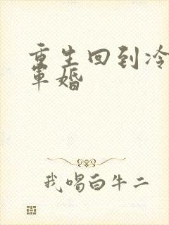 重生回到冷战前军婚