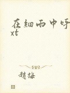 在细雨中呼喊txt