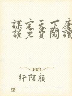 谋定天下唐诚小说免费阅读