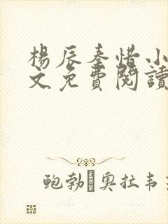 杨辰秦惜小说全文免费阅读最新