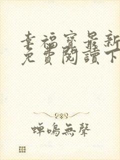 幸福宝最新章节免费阅读下载