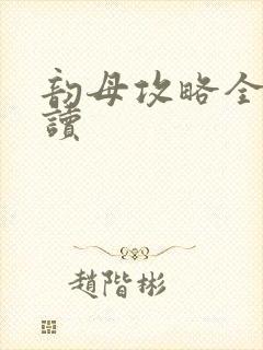 韵母攻略全文阅读