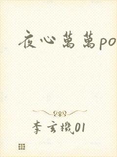 夜心万万po