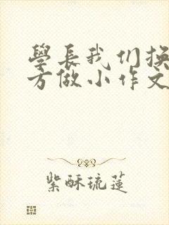 学长我们换个地方做小作文