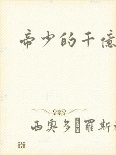 帝少的千亿宠儿