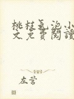 桃枝气泡小说全文免费阅读