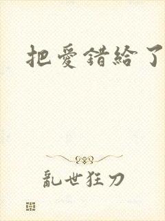 把爱错给了你