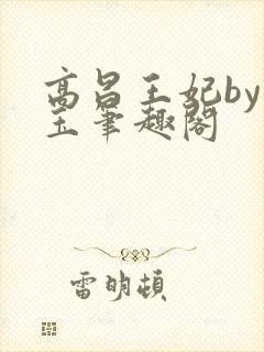 高昌王妃by黛玉笔趣阁