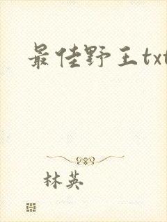 最佳野王txt