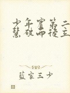 少年宾第二部珏慧破而后立