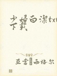 少妇白洁txt下载