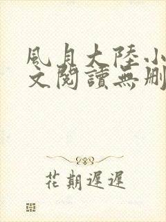 风月大陆小说全文阅读无删减